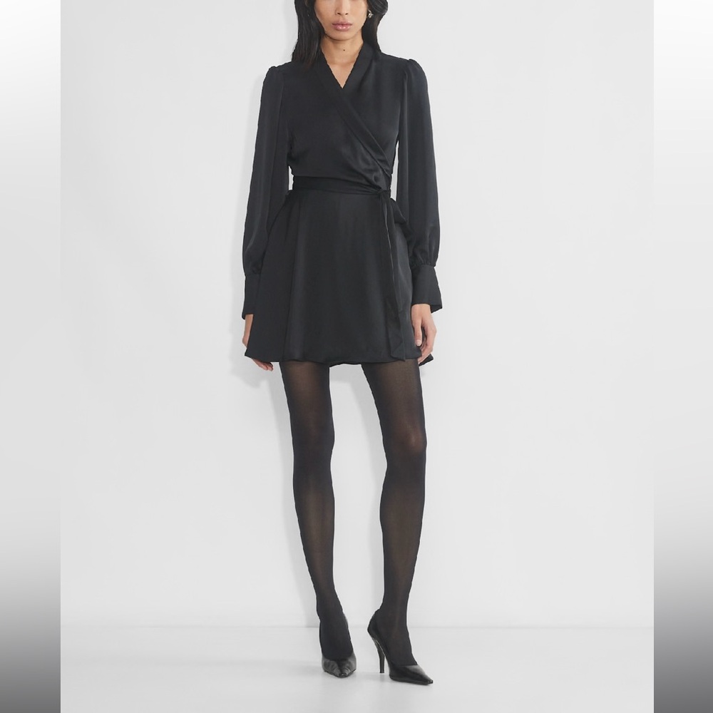 Aritzia Babaton Hyde Satin Mini Dress
